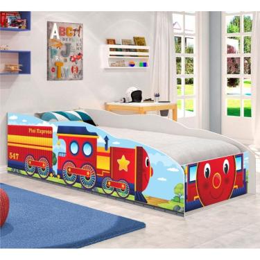 Imagem de Cama Infantil Kids Speciale Carro Trenzinho com Colchão