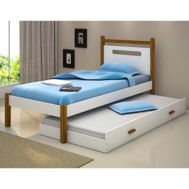 Imagem de Cama Solteiro com Cabeceira e Auxiliar Helo