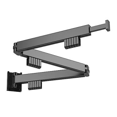 Imagem de Estante de secagem retrátil dobrável para pendurar na parede, prateleira de secagem para casa