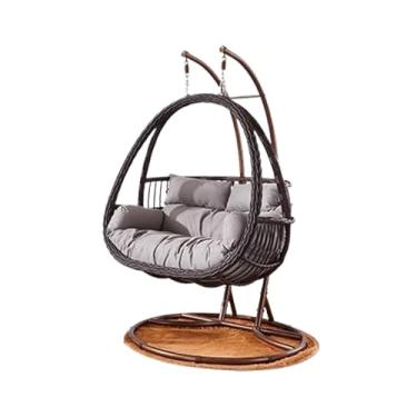 Imagem de Cadeira de vime cesta suspensa para uso interno rede doméstica varanda cadeira de balanço cadeira de vime