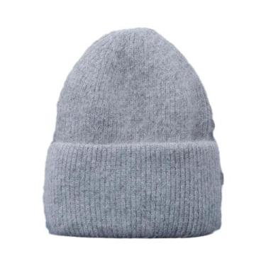 Imagem de Chapéu De Inverno Feminino, Gorro Quente De Pele De Coelho Real, Gorro