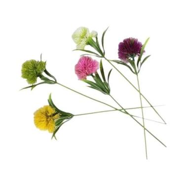 Imagem de Flores Artificiais De Dente-de-Leão Em Plástico Para Decoração De Casa