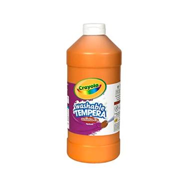 Imagem de Crayola Washable Tempera Paint, Orange Kids Paint, 32 Ounce Squeeze Bottle