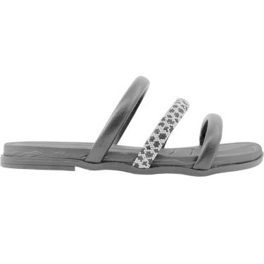 Imagem de Tamanco Rasteira Feminino Casual com Strass Beira Rio 8507.104