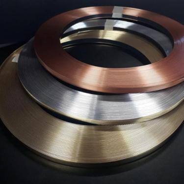 Imagem de Fita Decorativa Metalizada Parede 3d Marmore 1 Metro Colorida Ouro Fil