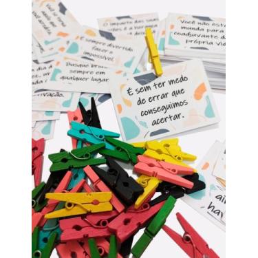 Imagem de Kit 100 Tags Frases Motivacionais Para Bebida Com Pregador - Nicolados