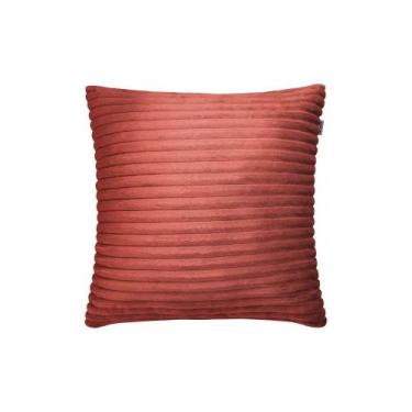 Imagem de Capa de Almofada Decorativa Flannel 50 x 28 - Adomes, TERRACOTA