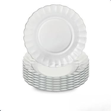 Imagem de Jogo de Pratos Vidro Fundo 6 a 18 Peças Transparente Resistente Ideal para Jantar Bem Embalado (6)
