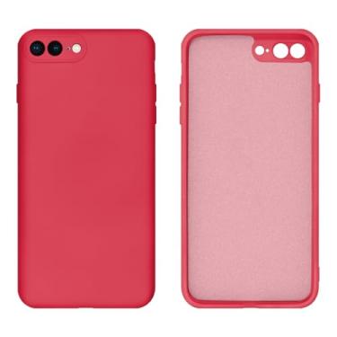 Imagem de Capinha Compativel com iPhone 7 Plus / 8 Plus Silicone Aveludado com Proteção de Câmera