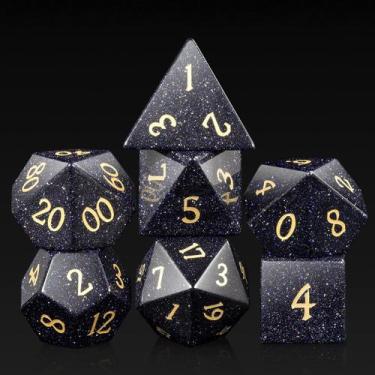 Imagem de Conjunto de dados Gemstone DND DND Blue Sandstone com estojo de presen
