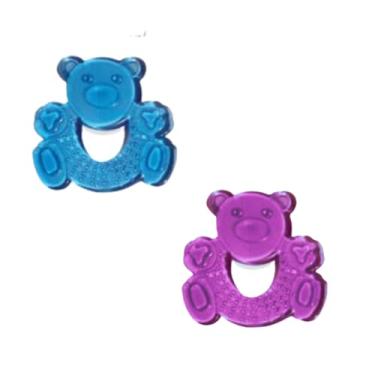 Imagem de Mordedor Personagens Urso Massageia A Gengiva Do Bebê Pepeta - Urso Verde