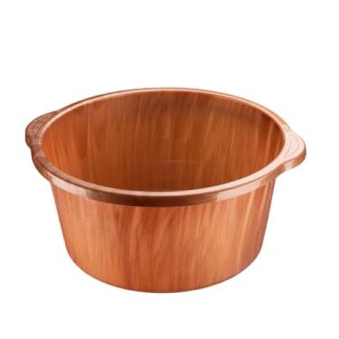 Imagem de oshhni Bacia para banho de pés, banheira portátil para imersão de pés, resistente a quebras para uso doméstico, banheira grande e reutilizável, lavatório