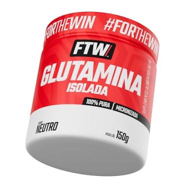 Imagem de FTW Glutamina Micronizada Isolada 100% Pura com L-Glutamina Sem Aditivos, Suplemento Aminoácido para Dietas Específicas, Alta Solubilidade – Pote 150g