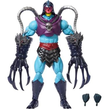 Imagem de Masters of the Universe Boneco Esqueleto Esqueleto da Masterverse com 30 pontos de movimento, brinquedo Motu de 18 cm, design de luxo e mãos de combate grandes, JBP81