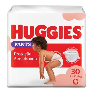 Imagem de Fralda Huggies Roupinha Proteção Acolchoada Pants G 30 Unidades, G, 30