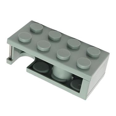 Imagem de LiebeWH Legoes Dispensador de Fita Bonito Bloco de Construção Forma Fácil Corte Suporte de Fita de Mesa para Escola Escritório Sala de Estudo Uso Desktop (Verde)