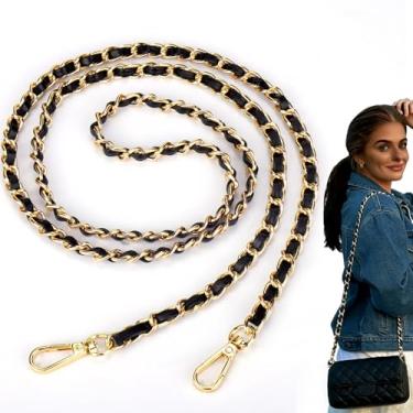 Imagem de AIERSA Correia de corrente de metal (preto e dourado)