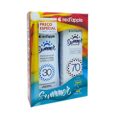 Imagem de Kit protetor solar red apple 125ml fps30 + fps70 60g