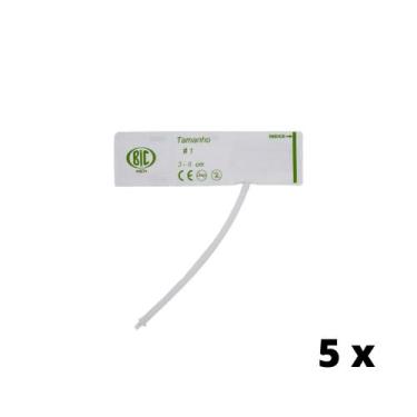 Imagem de kit 5 Braçadeira Manguito 1 Via Veterinária BIC Vet N1 a N5,  N1 (3 a 