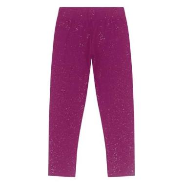 Imagem de Legging Feminina Infantil Em Cotton Trick Nick Roxo 4