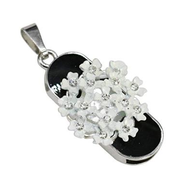 Imagem de 4GB Modelo Flor USB Flash Drives Memory Stick Pen Drive USB Stick USB Drive (Branco)