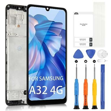 Imagem de Kit de substituição de tela para Samsung Galaxy A32 4G, display LCD com moldura sensível ao toque digitalizador para Samsung A32 4G A325F A325U A325M A325N Montagem completa com ferramentas de reparo