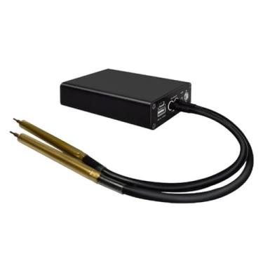 Imagem de HYZHANHONG Recarregável portátil máquina de solda por pontos com 5-velocidade ajustável mini bateria máquina de solda por pontos DIY tira de níquel e 18650 bateria de carregamento rápido