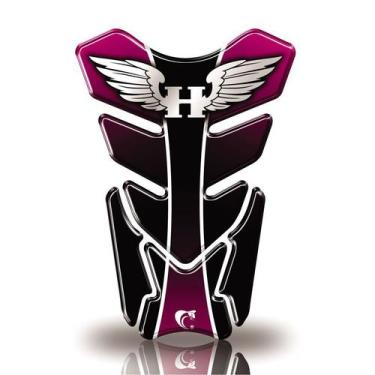 Imagem de Protetor De Tanque Adesivo Moto Honda Asa Rosa - Teu Adesivo, Pink