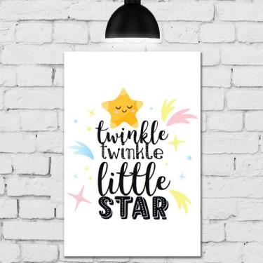Imagem de Placa Decorativa Infantil em MDF Estrela Soneca 20x30cm - Quartinhos