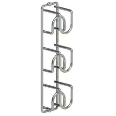 Imagem de 8 Mini Adega de Parede Suportes para 3 Garrafas de Vinho cada Aramado 