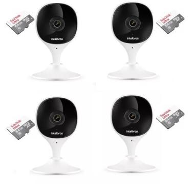 Imagem de Kit 4 Câmera Ip Wi-fi Full Hd Imx Mibo Intelbras + Sd 64gb Ultra