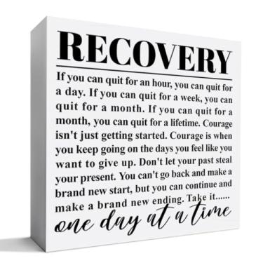 Imagem de Presente de recuperação para mulheres e homens, presente de sobriedade para pai, mãe, filho, AA NA Alcoólicos Anônimos Presente de Recuperação de Narcóticos Anônimos, Um dia de cada vez