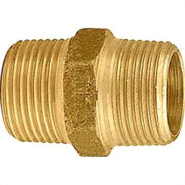 Imagem de Niple Latao Rosca 3/4 X 3/4 Metais Rei - ADELMETAIS
