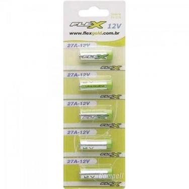 Imagem de Pilha Alcalina 12V 27A (C/5 Pilhas) Flex - CAR / 5