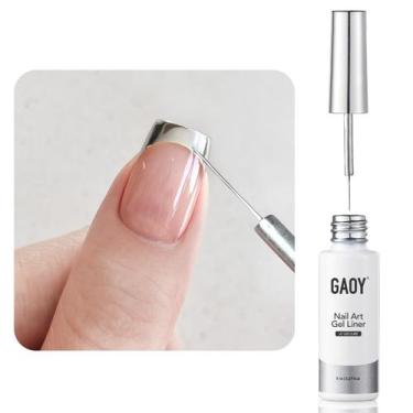 Imagem de Verniz em Gel GAOY Chrome Silver 8ml - Efeito Espelhado 3D