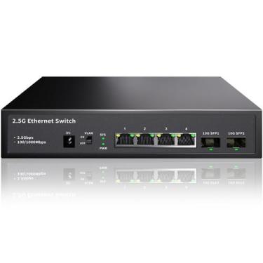 Imagem de Switch Ethernet STEAMEMO de 6 Portas 2,5G - Não Gerenciado - 60Gbps