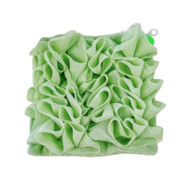 Imagem de Kokiya Banho de esponja de banheira esponja acessórios de banheiro, bola de chuveiro respirável, lavador de corpo para adultos filhos, banheira e chuveiro, Verde