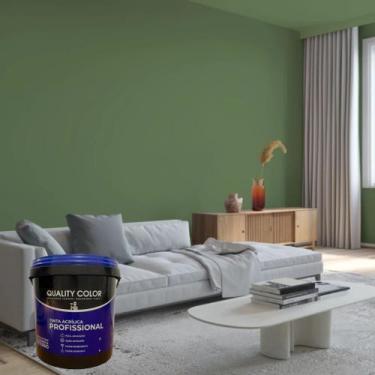 Imagem de Tinta Acrílica Profissional para Parede Interna 4 KG 3,6L Verde Musgo 