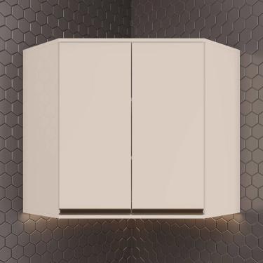Imagem de Armário Aéreo Canto Oblíquo 2 Portas 100% mdf Aurora