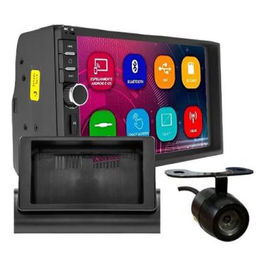 Imagem de Kit central multimidia MP5 7 pol com moldura fiat uno mille 1994 A 2013