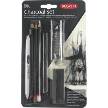 Imagem de Kit de Carvão com 10 peças - Derwent, Única, Único
