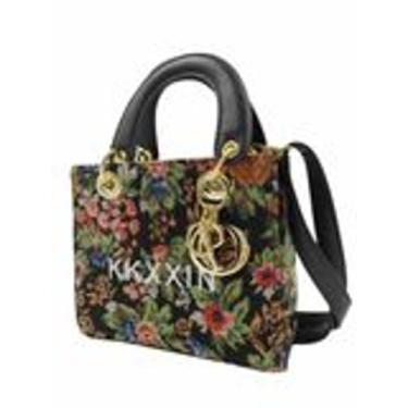 Imagem de Bolsa Feminina Casual Florida Bordada Tiracolo - Sunoro, Preto