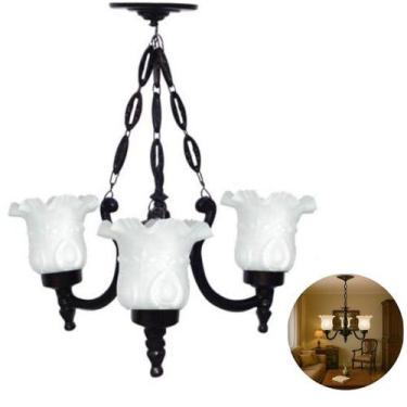 Imagem de Lustre Colonial de Alumínio Modelo Atlanta - Luminárias Coloniais