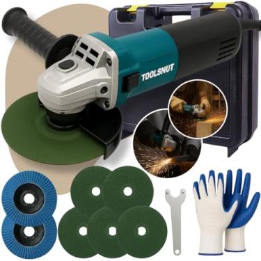 Imagem de Esmerilhadeira Lixadeira Angular 710w Kit Completo Disco de Corte 220V Profissional Inox 4 1/2 Toolsnut