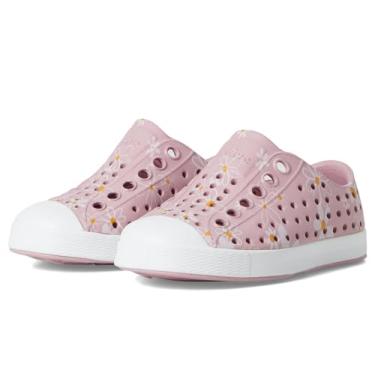Imagem de Native Shoes Tênis infantil unissex com estampa Jefferson (infantil), Balos Rosa/Concha Branca/Margarida, 9 Toddler