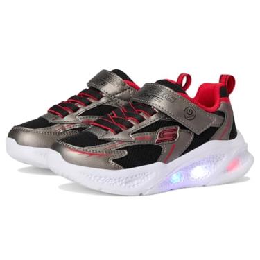 Imagem de Skechers Tênis infantil Skechers Meteor-Lights-Glow P, Metal/vermelho, 15