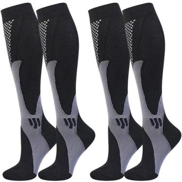 Imagem de Kit 2 pares meia compressão fascite plantar varizes trombose - SWG, 34