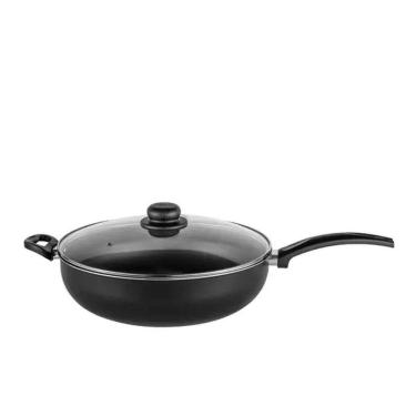 Imagem de Frigideira Wok Antiaderente ø32cm Tampa De Vidro - Cozillar