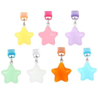 Imagem de 7un. Protetor de Pó para Kindle, Pingente de Estrela Colorida Fofo Protetor Porta para Leitor Livros Mulheres Professores Estudantes Acessórios