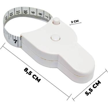 Imagem de Fita Metrica Corporal Para Medição Corpo Cintura Automática Circunferência Métrica Medida